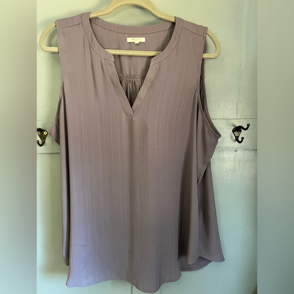 Maurices Purple Sleeveless Relaxed Blouse